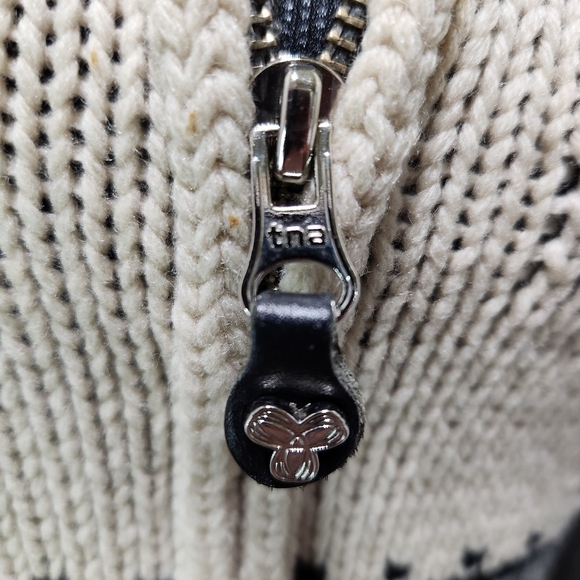 Aritzia TNA 'What I Love' Lambswool Shawl Neck Sweater Full-Zip Cardigan (S) - Picture 8 of 16